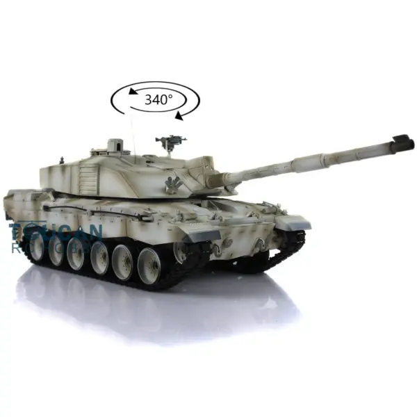 Henglong 1/16 Scale 7.0 2.4Ghz Plastic Ver British Challenger II RTR RC Tank Model 3908 340 Turret BB Shooting Unit IR