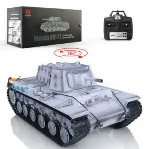 Henglong 1/16 Scale 3878 7.0 Soviet KV-1 Plastic Remote Control Tank w/ 360Degrees Rotating Turret BB Shooting Engine Sound RTR Tank
