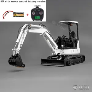 Metal LESU PC30 1/14 RC Hydraulic Excavator Mini Pump 6CH Plunger-type Valve Remote Control Digger RTR Flysky ST8 Radio Battery