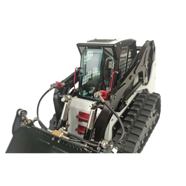 LESU 1/14 RC Tracked Skid-Steer Loader Aoue LT5 Metal Hydraulic DIY Model Gripper Dozer Hay Clamp Dozer Blade Gripper Sweeper Hay Clamp