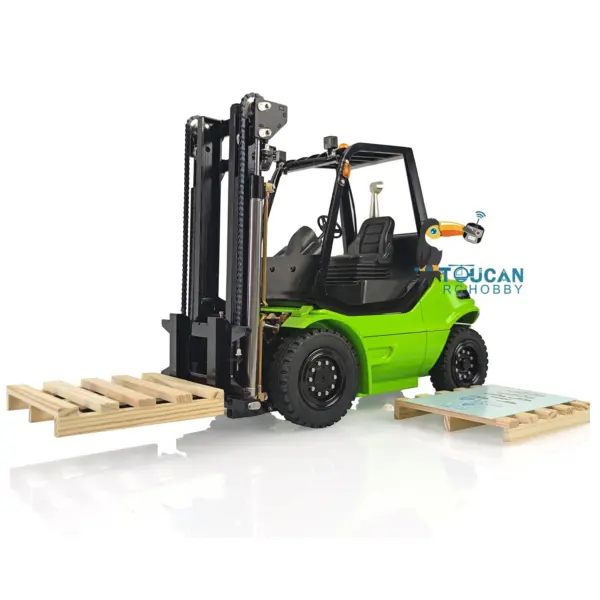 1/14 Metal LESU Assembled and Painted RC RTR Model forklift Truck Light Sound Motor Servo ESC Flysky FS Transmitter Receiver