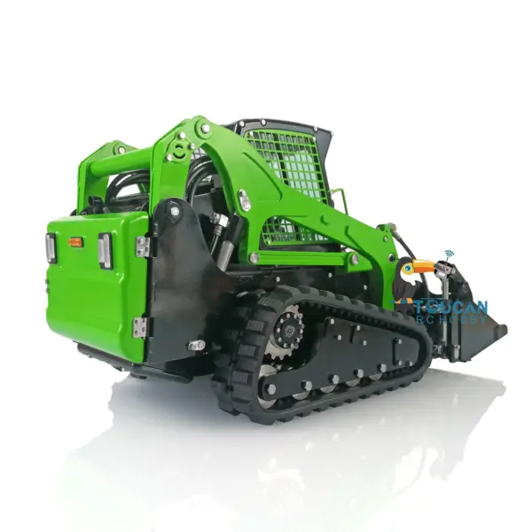 LESU 1/14 Metal RC Loader Aoue-LT5 KIT Hydraulic Tracked Skid-Steer Construction Vehicle Lights Sound Fork Sieve Bucket Gripper Ripper Trailer DIY Model