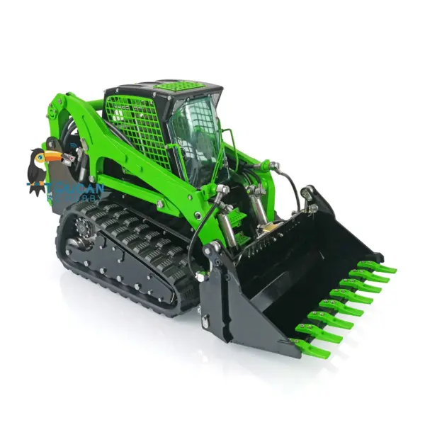 Customized LESU 1:14 RC Hydraulic Aoue-LT5 Tracked Skid-Steer Loader Metal RTR Model fork Bucket Sieve Bucket Gripper Clamp Trailer Upgrade Parts