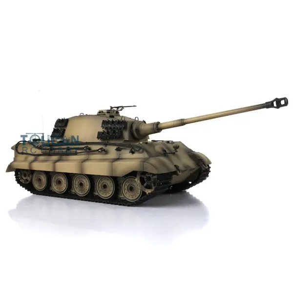 Henglong 1/16 Scale RC Tank German King Tiger 3888A 7.0 Plastic Tank w/ 360Degrees Rotating Turret BB Shooting w/o Barrel Recoil