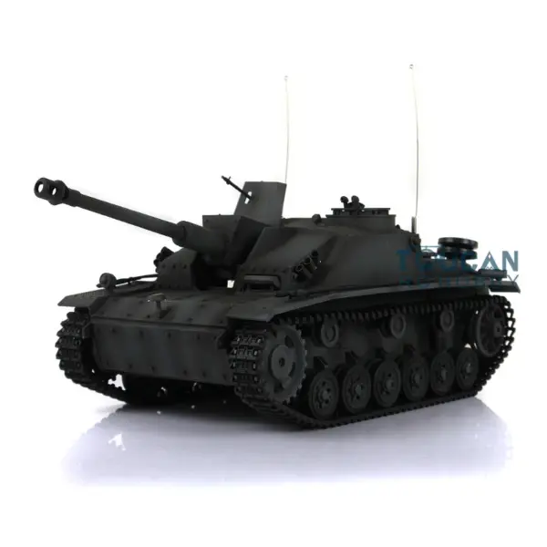 Henglong 1/16 Scale 7.0 RC Tank 3868 German Stug III RTR Tank w/ Metal Tracks Road Wheels Idler Sproket Wheels Infrared Battle