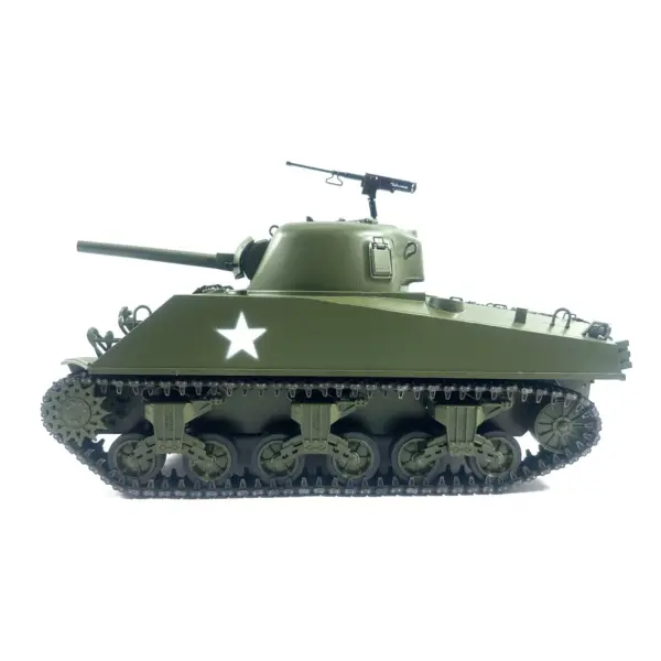 Mato 100% Metal 1/16 Scale RC Tank Sherman M4A3 BB Bullets Barrel Recoil 1230 Heavy Military Hobby Model Kits Multifuction Unit