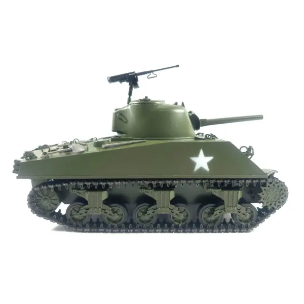 Mato 100% Metal 1/16 Scale RC Tank Sherman M4A3 BB Bullets Barrel Recoil 1230 Heavy Military Hobby Model Kits Multifuction Unit
