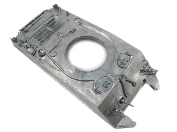 1/16 Mato Sherman Remote Control Tank Metal Turret Upper Hull Chassis Mainboard TK22 Machine Gun LED Rear Lights Idler Wheels Part
