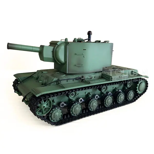 Henglong 1/16 Soviet KV-2 RTR RC Tank Gigant 7.0 FPV 3949 360Degrees Turret Barrel Recoil Steel Driving Gearbox Battery Transmitter