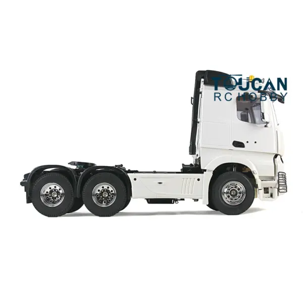 1:14 Scale RC Construction Vehicle Remote Control 3Axles Tractor Truck Trailer KIT DIY Car Simulation Model W/ Motor