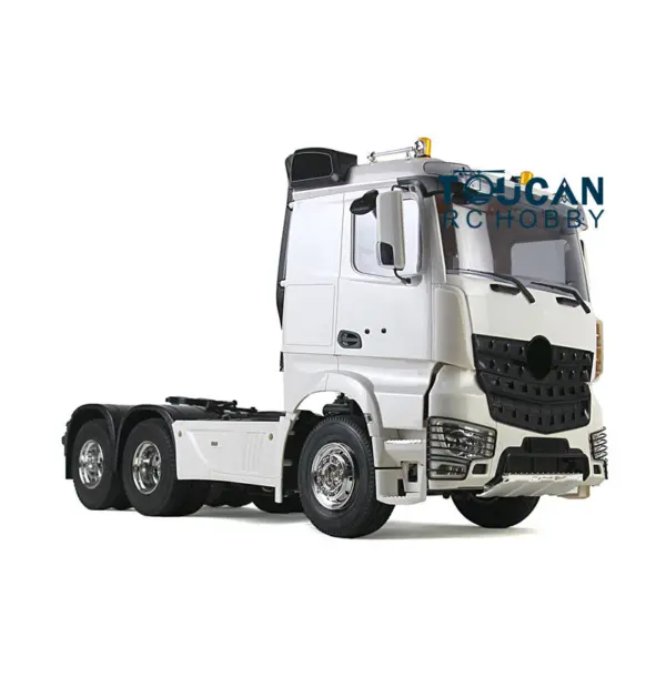 1/14 3 Axles Low Top RC Tractor Radio Controlled Truck Trailer KIT DIY Model 35T Motor Eletric Construction Vehicle