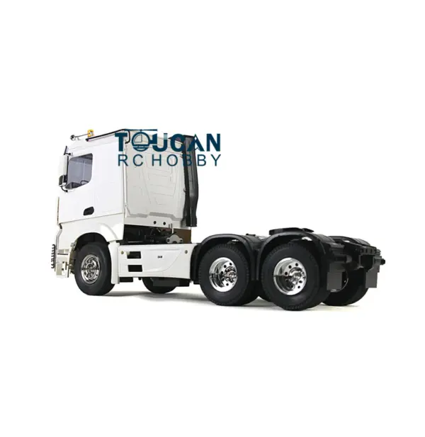 1:14 Scale RC Construction Vehicle Remote Control 3Axles Tractor Truck Trailer KIT DIY Car Simulation Model W/ Motor