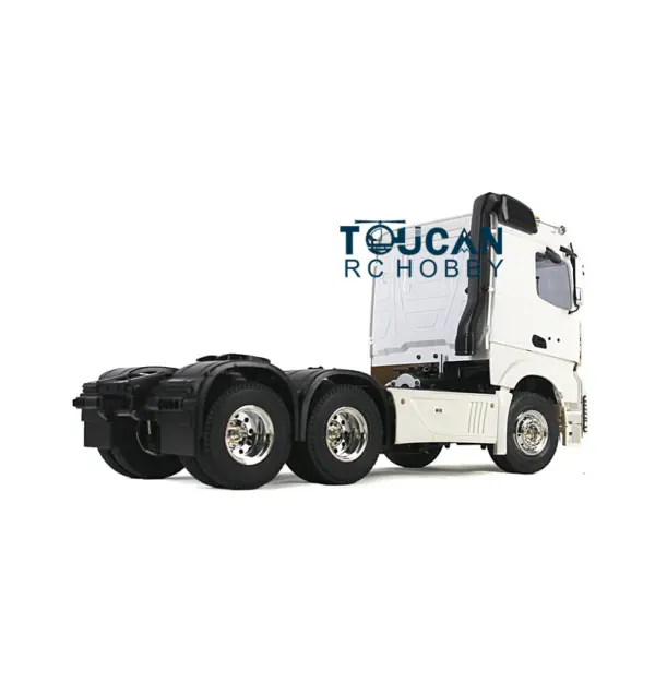 1:14 Scale RC Construction Vehicle Remote Control 3Axles Tractor Truck Trailer KIT DIY Car Simulation Model W/ Motor