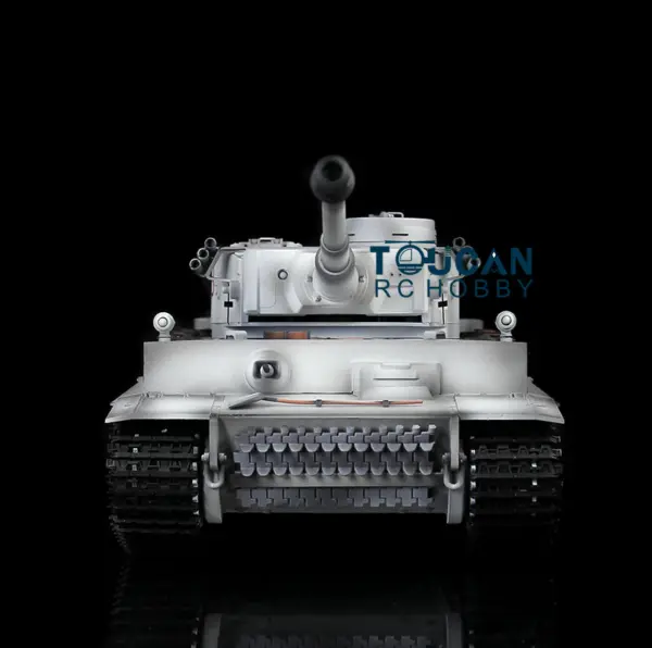 Henglong 1/16 Plastic German Tiger I RC Tank 3818 TK7.0 Version Remote Control Tank Sound Effect Smoking Gearbox w/o Recoil Barrel