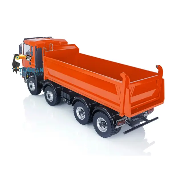 Customized LESU 1/14 8x8 Hydraulic RC Dumper Truck RTR Remote Controlled Tipper Simulation Model DIY Car Model Motor Servo ESC