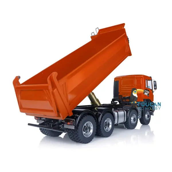Customized LESU 1/14 8x8 Hydraulic RC Dumper Truck RTR Remote Controlled Tipper Simulation Model DIY Car Model Motor Servo ESC