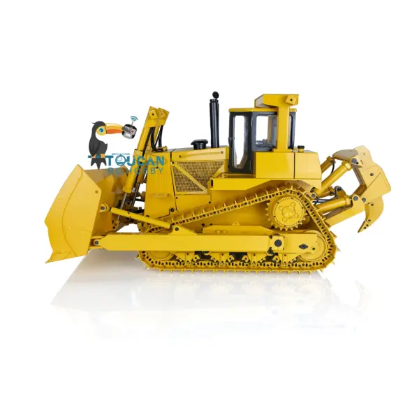 JDMODEL Metal 1/14 RC Bulldozer DXR2 JDM-98 Hydraulic Dozer Construction Vehicle Truck Model Radio Light Sound Pump Cylinder Tracks ESC Motor