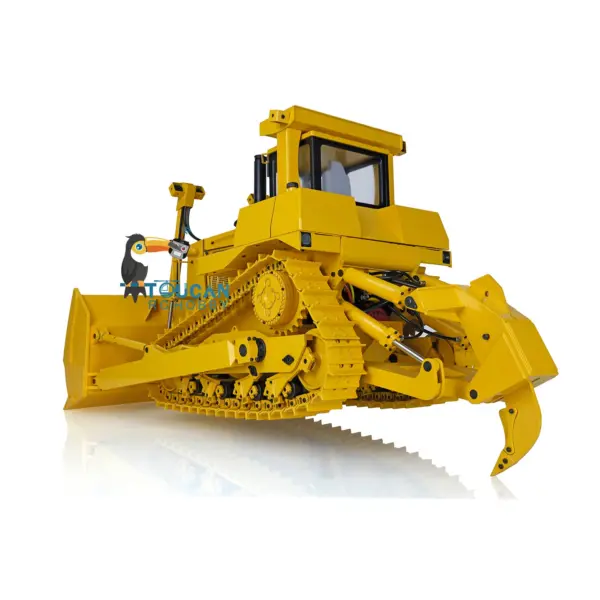 JDMODEL Metal 1/14 RC Bulldozer DXR2 JDM-98 Hydraulic Dozer Construction Vehicle Truck Model Radio Light Sound Pump Cylinder Tracks ESC Motor