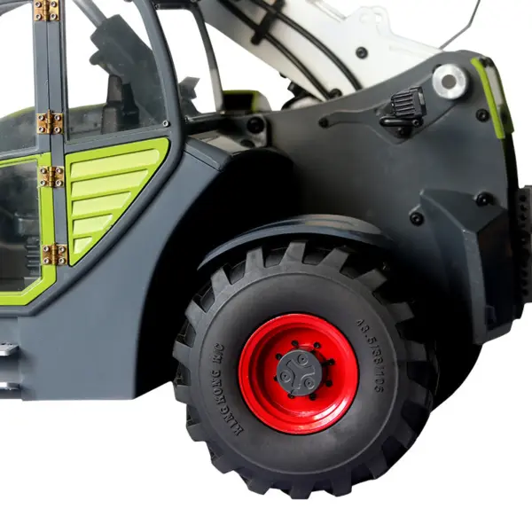 JDM-128 1/14 Metal RC Forklift Multifunctional Telescopic Hydraulic Construction Vehicles 4-Way Vavles Differential Lock 2Axles Steering
