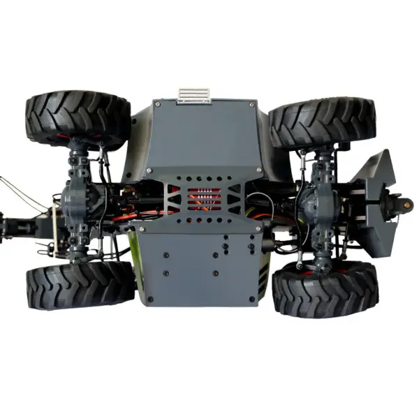 JDM-128 1/14 Metal RC Forklift Multifunctional Telescopic Hydraulic Construction Vehicles 4-Way Vavles Differential Lock 2Axles Steering