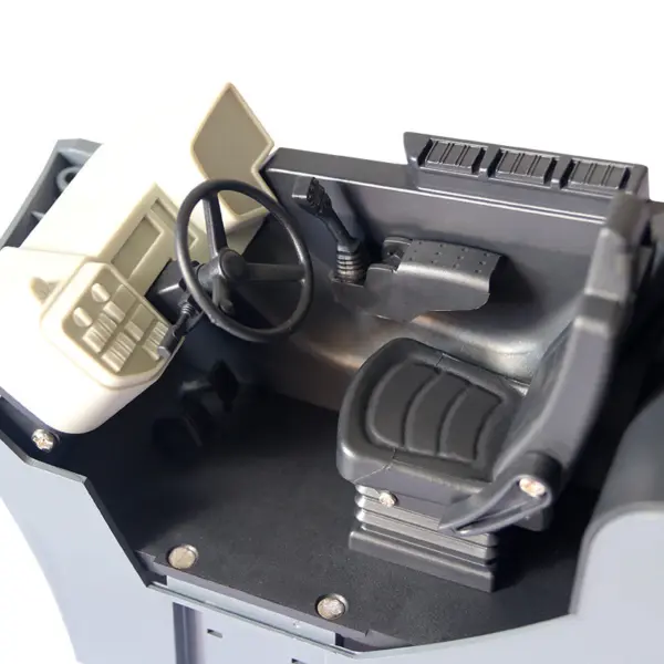 JDM-128 1/14 Metal RC Forklift Multifunctional Telescopic Hydraulic Construction Vehicles 4-Way Vavles Differential Lock 2Axles Steering