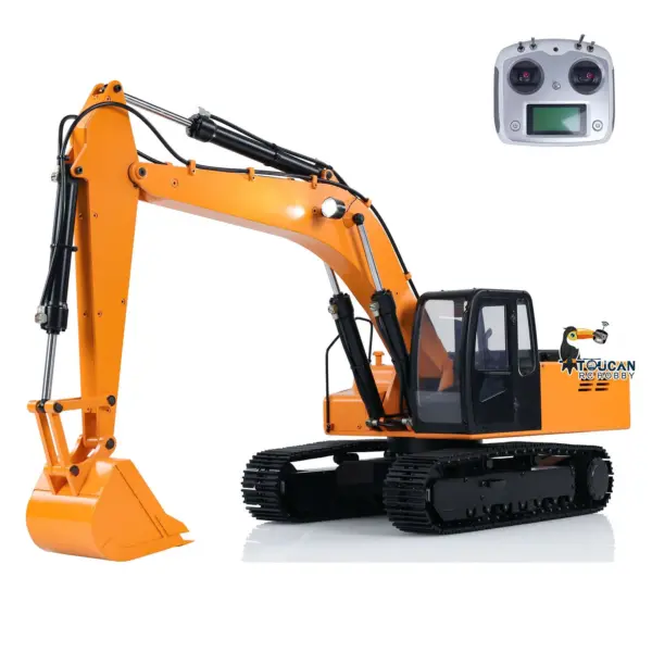 JDMODEL 1/12 Hydraulic Excavator 4200XL Metal Digger Construction Vehicles RC Hobby Grade Truck Tripper Bucket Pump Tube Tracks Radio