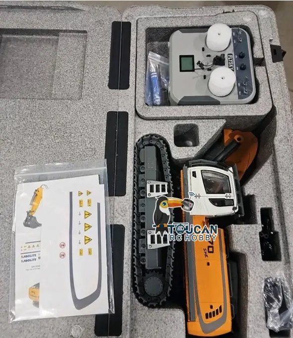 1/18 Kabolite 5901 100S Electric Lifting RC Excavator Flysky Remote Control Digger Engineering Vehicle Electric Ripper Hammer