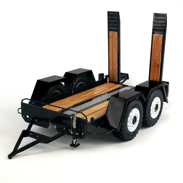 LESU 1/14 Metal RC Loader Aoue-LT5 KIT Hydraulic Tracked Skid-Steer Construction Vehicle Lights Sound Fork Sieve Bucket Gripper Ripper Trailer DIY Model
