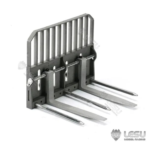 Customized 1/14 LESU Metal Aoue-LT5H Wheeled Skid-Steer Loader RC Hydraulic DIY Model Sound Light Tyres Hubs fork Bucket Gripper Blade Shovel