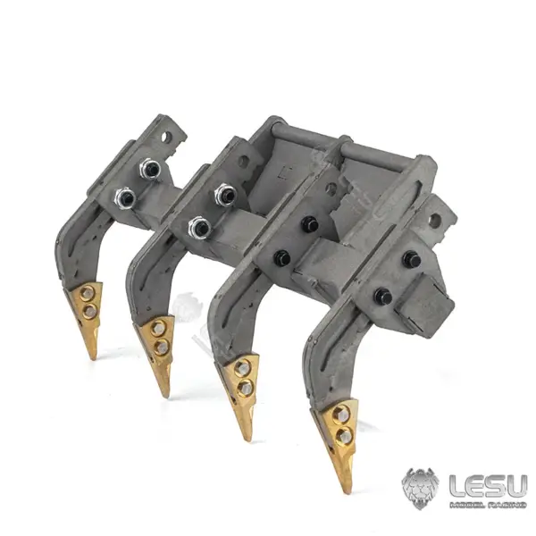 LESU 1/14 RC Metal Hydraulic Aoue-LT5 Tracked Skid-Steer Loader DIY Model Trailer Plate Rear Light Tracks Brush Cleaner Shovel