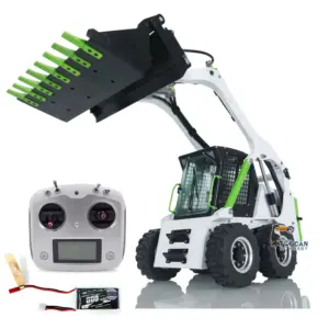 Customized LESU Hydraulic RC Loader Aoue LT5H 1/14 Wheeled Skid-Steer I6S Radio Car Metal Booms Ready to Go Finished Gifts Toy