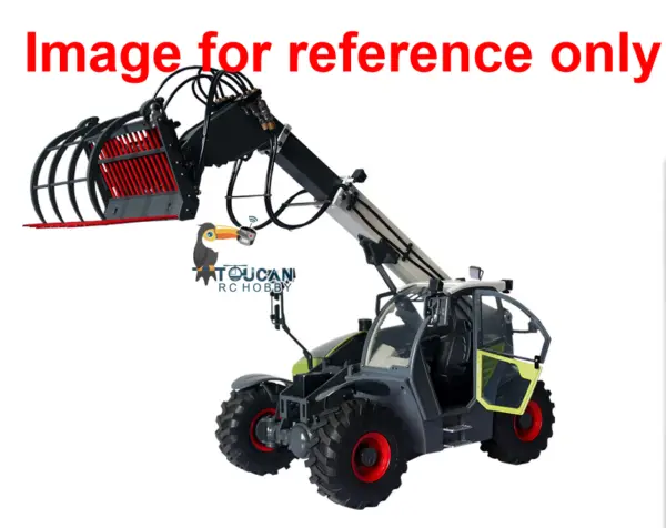 JDM-128 1/14 Metal RC Forklift Multifunctional Telescopic Hydraulic Construction Vehicles 4-Way Vavles Differential Lock 2Axles Steering