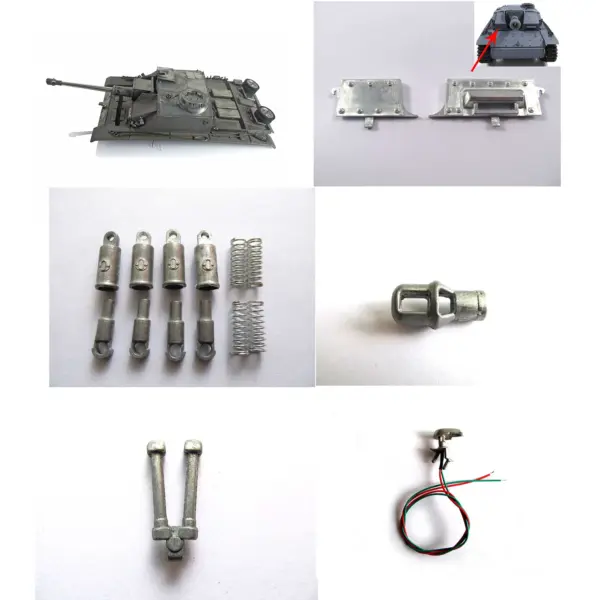 1/16 Mato Metal Part Barrel Muzzle Periscope Upper Hull Shock Absorbers Notek Convoy Light Radio Control RTR Tank German Stug III