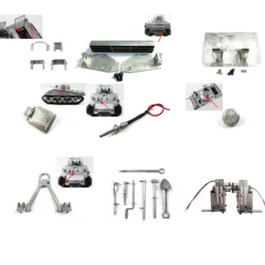 Mato 1/16 Sherman RTR Radio Controlled Tank Metal Tool Retaining Mounts Bearings Gearbox Exhaust Diffuser Turret Ventilator Parts
