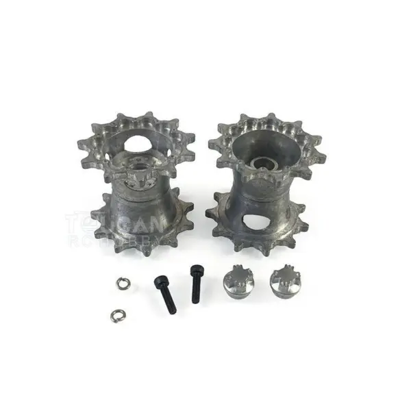 Mato 1/16 HengLong M1A2 Abrams Radio Controlled Tank Metal Spare Part Road Wheels Bearings Sprockets Idlers Tracks With Ruber Pads