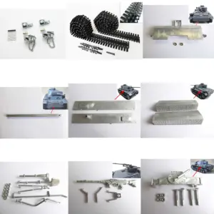 Mato 1/16 Radio Controlld RTR Tank German Panzer III Metal Air Intake Box Machine Gun Exhaust Lifting Jack Tracks Tensioners Part