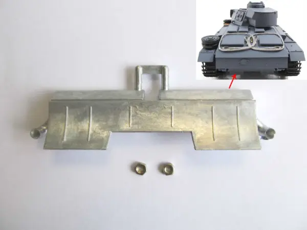 Mato 1/16 Radio Controlld RTR Tank German Panzer III Metal Air Intake Box Machine Gun Exhaust Lifting Jack Tracks Tensioners Part