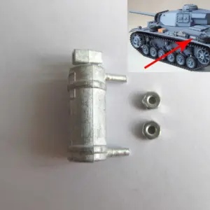 1/16 Mato Radio Controlld RTR Tank German Panzer III Metal Spare Part Fire Extinguisher Upper Hull Box Bar Front Plate
