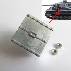1/16 Mato Radio Controlld RTR Tank German Panzer III Metal Spare Part Fire Extinguisher Upper Hull Box Bar Front Plate