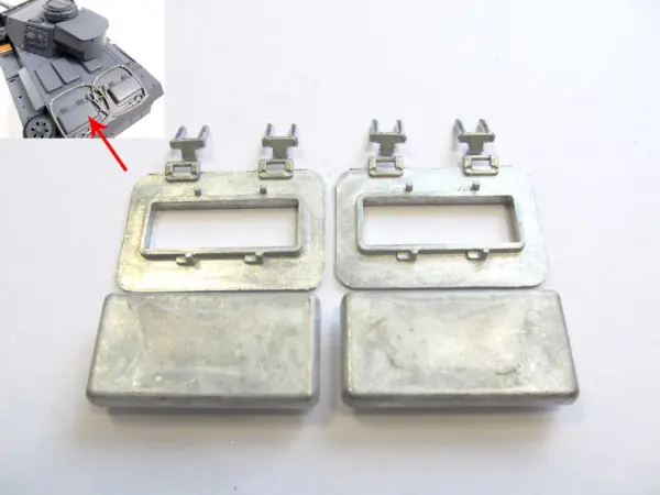 1/16 Mato Metal Machine Gun Radiator Fan Inspection Hatches Sprocket Hubs Towing Cable Radio Controlled RTR Tank German Panzer III
