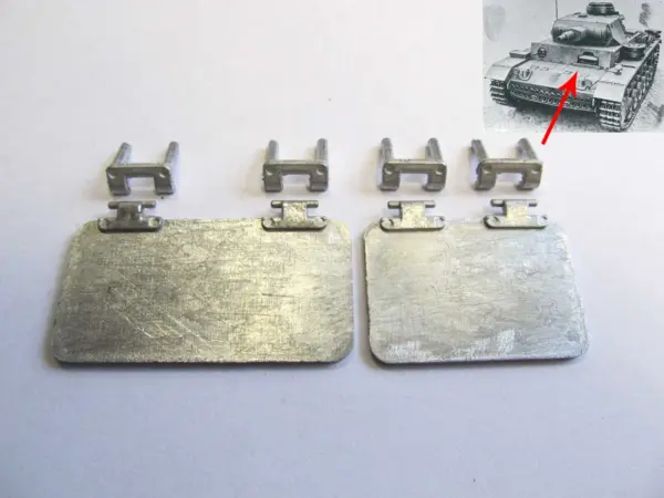 1/16 Mato Metal Machine Gun Radiator Fan Inspection Hatches Sprocket Hubs Towing Cable Radio Controlled RTR Tank German Panzer III