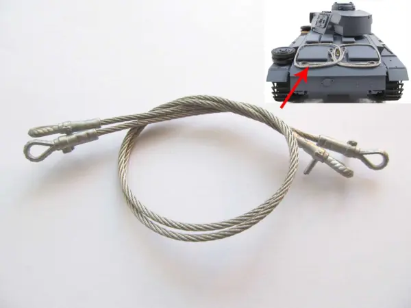 1/16 Mato Metal Machine Gun Radiator Fan Inspection Hatches Sprocket Hubs Towing Cable Radio Controlled RTR Tank German Panzer III