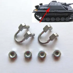 1/16 Mato Radio Controlled RTR Tank German Stug III Metal Aerial Mount Turret Side Handrail Cupola Front Plate Barreltlet Part