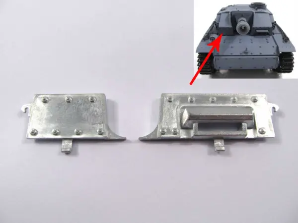 1/16 Mato Metal Part Barrel Muzzle Periscope Upper Hull Shock Absorbers Notek Convoy Light Radio Control RTR Tank German Stug III