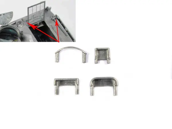 Mato 1/16 Sherman RTR Radio Controlled Tank Metal Tool Retaining Mounts Bearings Gearbox Exhaust Diffuser Turret Ventilator Parts