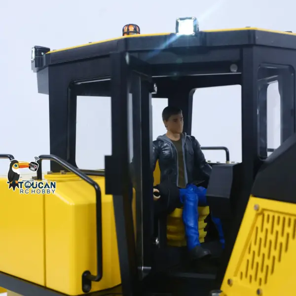 D155AX Metal 1/12 RC Hydraulic Bulldozer RTR Heavy Dozer Model 7 Way Valve 1.0L Oil Pump 5 Plows Radio Master TX15 Radio Battery