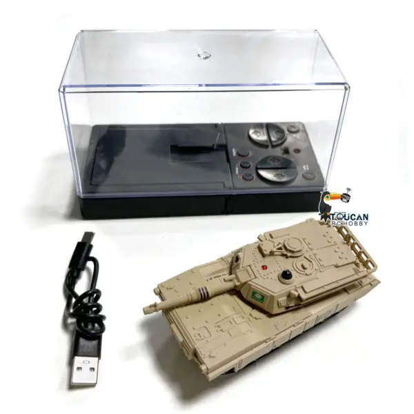RTR Infrared Battle Tank RC Military Tank Turret Rotate Mini Toy Gift for Kids