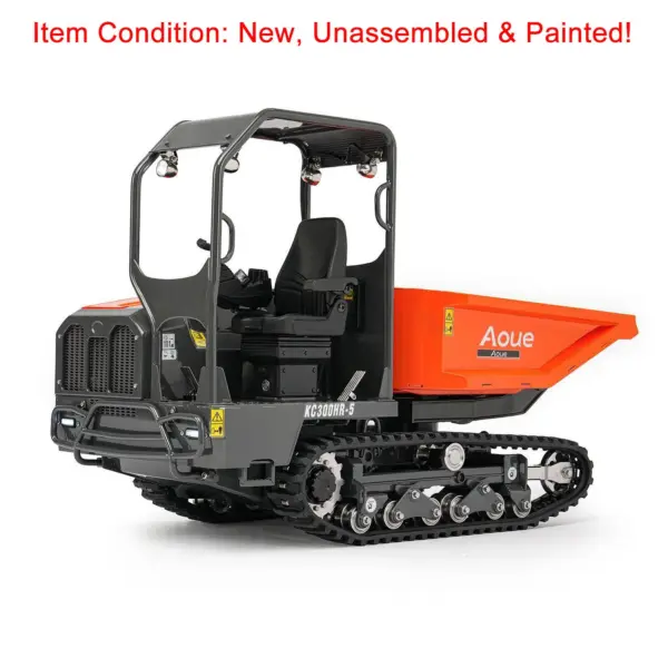 1/14 Hydraulic Remote Control Tracked Dumper KC300HR-5 Unpainted KIT LESU Metal RC Tipper Model Light Sound System No Battery