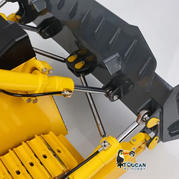 D155AX Metal 1/12 RC Hydraulic Bulldozer RTR Heavy Dozer Model 7 Way Valve 1.0L Oil Pump 5 Plows Radio Master TX15 Radio Battery