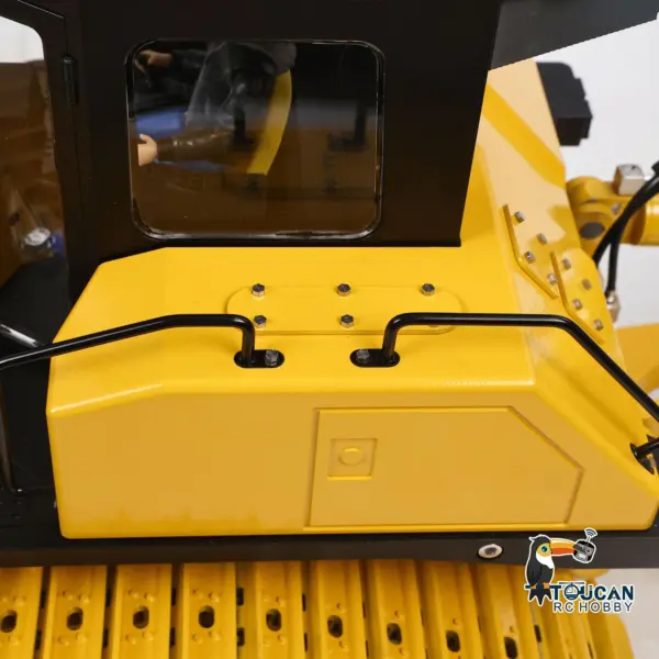 D155AX Metal 1/12 RC Hydraulic Bulldozer RTR Heavy Dozer Model 7 Way Valve 1.0L Oil Pump 5 Plows Radio Master TX15 Radio Battery